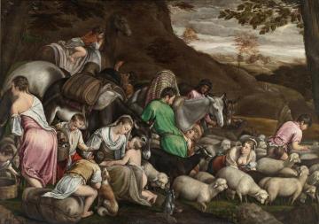 Jacob's Journey Artwork by Francesco Bassano  the Younger