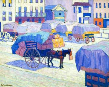 Hay Carts Artwork by Robert Bevan