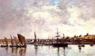 Camaret, the Port Artwork by Eugène-Louis Boudin