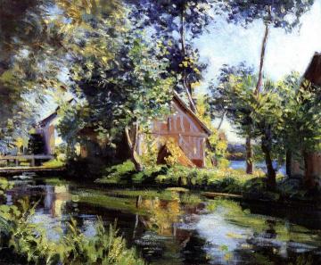 The Watermill Artwork by Wilfred Gabriel De Glehn