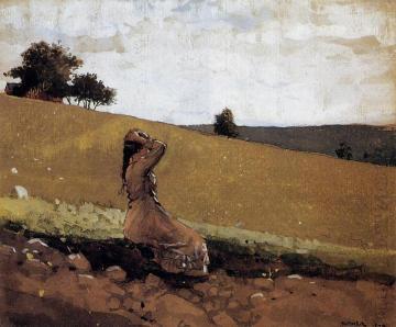 The Green Hill Artwork by Winslow Homer