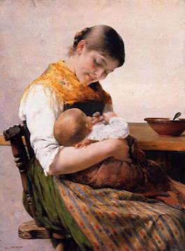 Mother and Child Artwork by George Jakobides