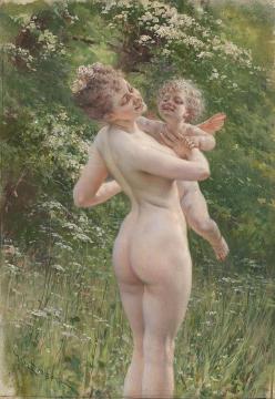 Liebesgeflüster Artwork by Heinrich Lossow