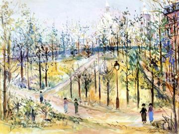 Sacré Coeur De Montmartre And Square Saint-pierre Artwork by Maurice Utrillo
