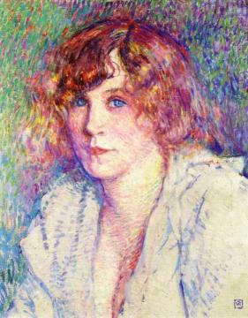 Miss Gertrude Artwork by Theo van Rysselberghe