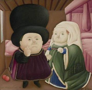 The Arnolfinis Artwork by Fernando Botero