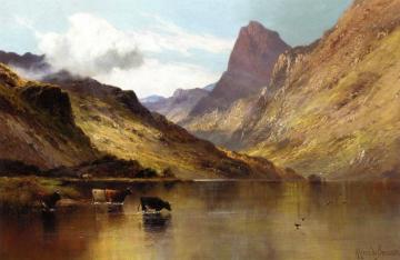 Ogwen, North Wales Artwork by Alfred de Breanski, Sr.