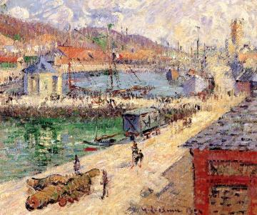 Port at Fecamp Artwork by Gustave Loiseau