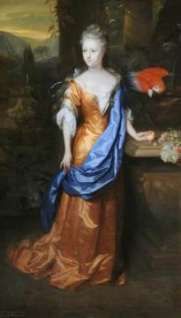 The Honourable Mary Lowther Artwork by Godfried Schalcken