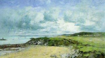 The Coast Of Portrieux Artwork by Eugène-Louis Boudin