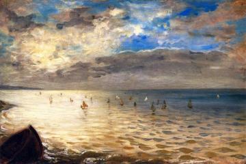 The Sea at Dieppe Artwork by Eugène Delacroix