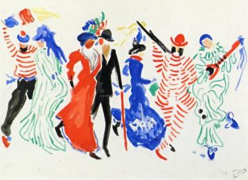 Figures from a Carnival Artwork by Andre Derain