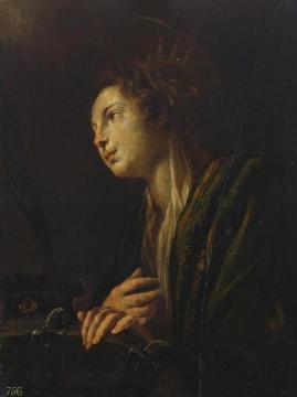 Saint Catherine of Alexandria Artwork by Domenico Fetti