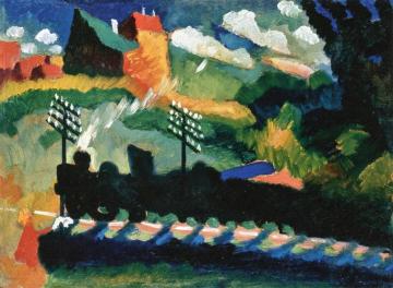 Railroad at Murnau Artwork by Wassily Kandinsky
