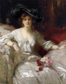 The Fair Lady, The Bridal Dress Artwork by Francis Owen Salisbury
