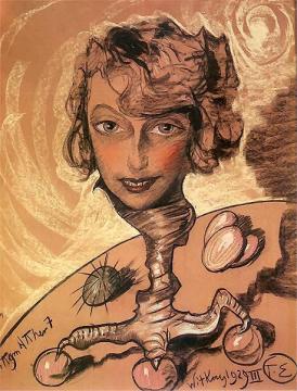 Portrait of Nena Stachurska Artwork by Stanislaw Ignacy Witkiewicz