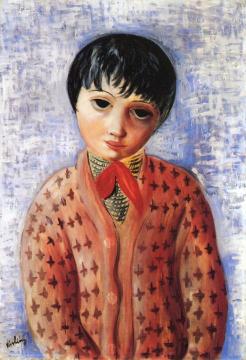 Little Girl Artwork by Moise Kisling
