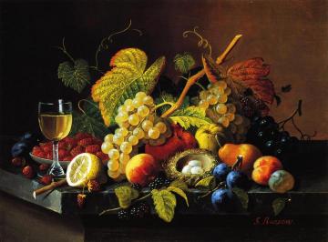 Still Life with Fruit Artwork by Severin Roesen
