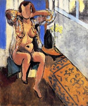 Nude with a Spanish Carpet Artwork by Henri Matisse