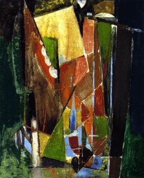 Abstract Portraits: Man And Woman Artwork by Alfred Henry Maurer