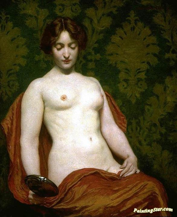 The Silver Hand Glass Artwork by Kenyon Cox