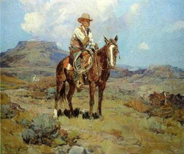 The Horse Wrangler Artwork by Frank Tenney Johnson