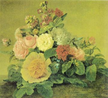 Flower still life Artwork by Georg Friedrich Kersting