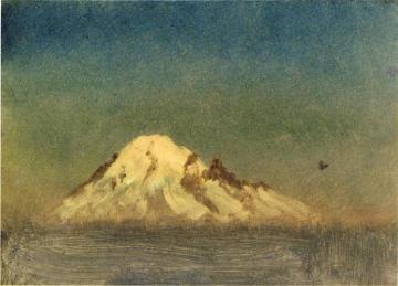 Snow-Capped Moutain Artwork by Albert Bierstadt
