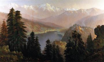 Donner Lake From The Summit Artwork by Edwin Deakin