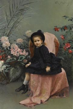 Portrait Of A Mercedes De Heeren Artwork by Raimundo de Madrazo y Garreta