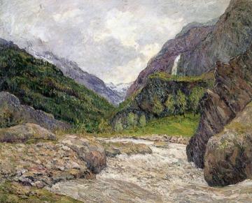 Valley Of The Romanche, Snowy Torrent Artwork by Maxime Maufra