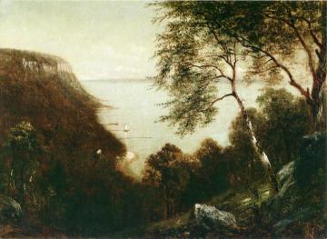 View Of Palisades, Hudson River Artwork by David Johnson
