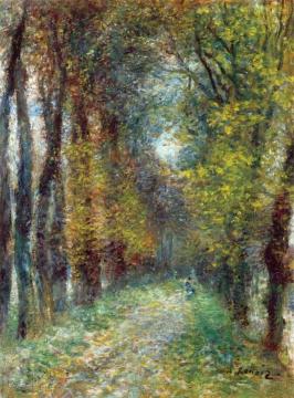 The Covered Lane Artwork by Pierre Auguste Renoir