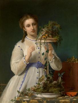 The Yellow Butterfly Artwork by Jean-François Portaels