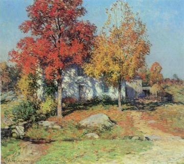 October Artwork by Willard Leroy Metcalf