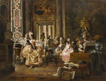 A Concert In Versailles Artwork by Francois Flameng