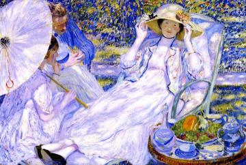 The Hour of Tea Artwork by Frederick Carl Frieseke