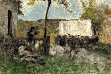 White Turkeys Artwork by George Inness