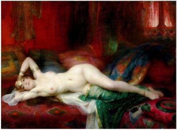 Odalisque Artwork by Henri Adrien Tanoux