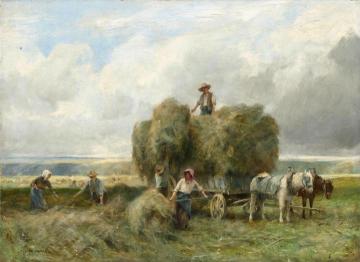 Hay making Artwork by Julien Dupre