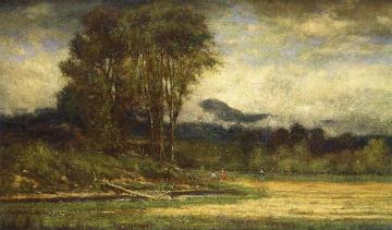 Landscape with Pond Artwork by George Inness