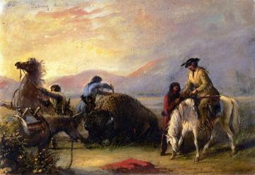 Taking the Hump Rib Artwork by Alfred Jacob Miller