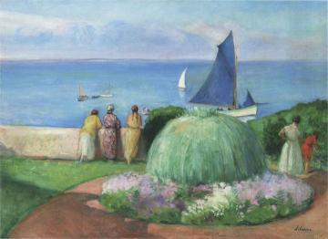 The Blue Sail at Prefailles Artwork by Henri Lebasque