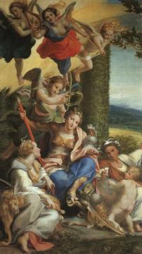 Allegory Of Virtue Artwork by Correggio