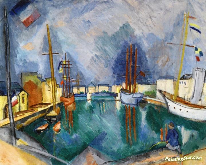 The Port of Le Havre Artwork by Raoul Dufy
