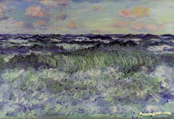 Sea Study Artwork by Claude Oscar Monet
