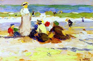 At the Beach Artwork by Edward Potthast