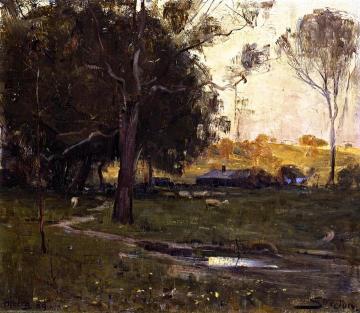 Greeve's Farm - Heidelberg Artwork by Sir Arthur Streeton