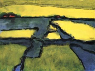 Marsh Landscape Artwork by Emil Nolde