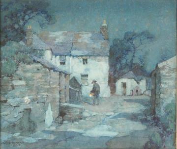 Moonlight, St. Merryn Artwork by Albert Moulton Foweraker
